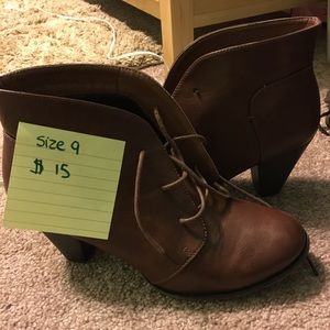 Brown booties